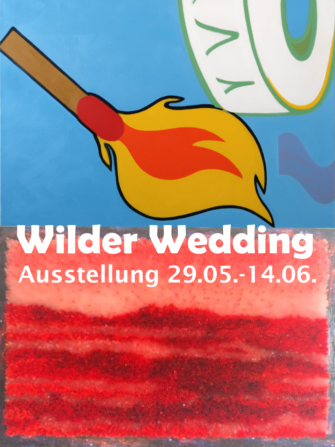 Flyer der Ausstellung "Wilder Wedding"
